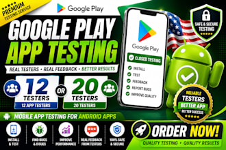 12 testers 20 testers 12 app testers mobile app 12 testers google play 20 tester