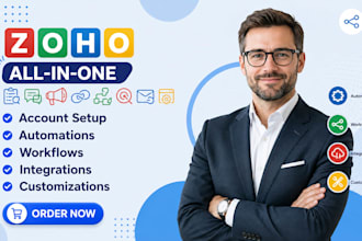 zoho crm setup zoho campaigns zoho sites zoho salesiq zoho desk zoho form books