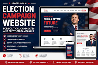 create election campaign website for political candidates and election campaigns