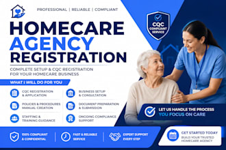 register your UK homecare agency, cqc registration and domiciliary care license