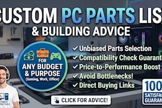 choose the best custom PC parts list for your budget