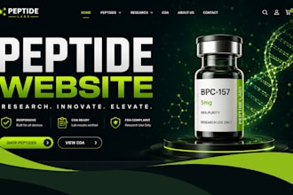 build fda compliant peptide website research peptide store wordpress woocommerce