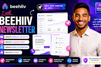 beehiiv newsletter setup beehiiv landing page beehiiv email automation beehive
