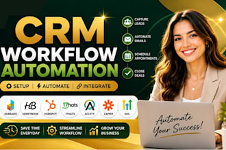 setup dubsado honeybook 17hats hubspot crm workflow automation ghl va scheduling