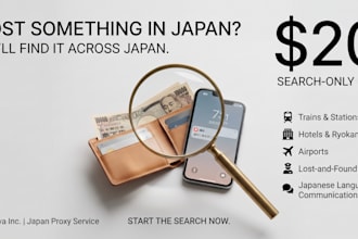 search for your lost item in japan and ship it to you
