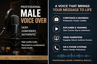 record a professional healthcare and technology voice over