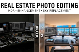 professionally edit real estate photos with hdr and flambient blending