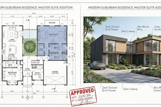 design bedroom addition plans, home addition floor plans and permit drawings