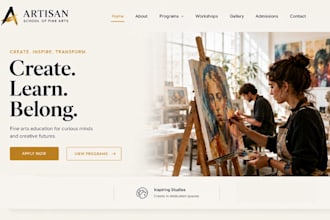 build squarespace art school website painting drawing  kids classes booking