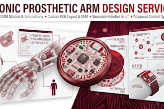 design cad and pcb for bionic prosthetic arms wearable robotics and iot hardware