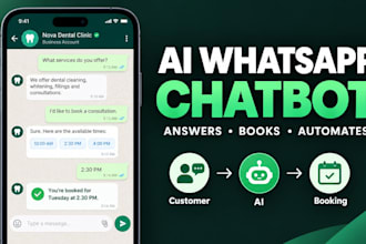 build a whatsapp chatbot for customer support and bookings