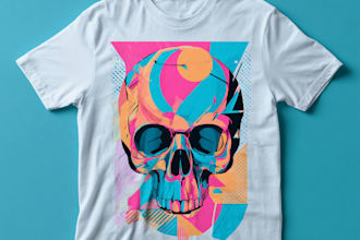 do t shirt design typography and custom t shirt graphic tee