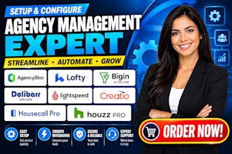 setup agencybloc lofty bigin dolibarr lightspeed creatio housecall pro houzz pro
