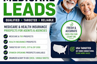 generate qualified medicare leads, medicare insurance leads  leads de seguro