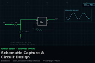 design your circuit schematic and simulation