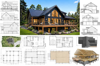 do architect draftsman plans, framing plans, deck, garage plans and house plans