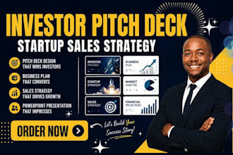 investor pitch deck business plan startup sales strategy powerpoint presentation