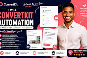 convertkit automation kit newsletter landing page design email marketing expert