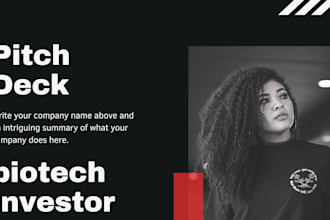 design pharmaceutical pitch deck biotech investor presentation