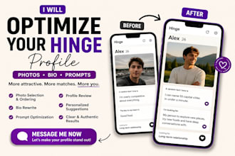 optimize your hinge profile, photos, bio and prompts