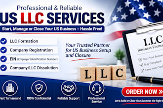 do US llc registration, formation, ein and dissolution