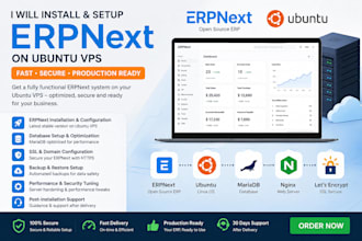 install and configure erpnext on ubuntu vps server