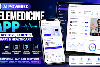 develop ai powered telemedicine app for doctors patients therapy healthcare