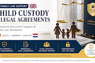 be uk family law solicitor for child custody and legal agreements dutch german