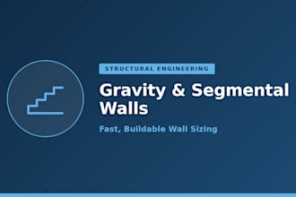 design a segmental or gravity retaining wall for your landscape