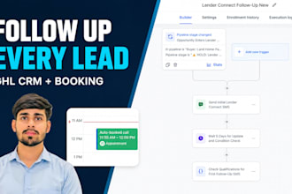 set up gohighlevel CRM and lead follow up automation
