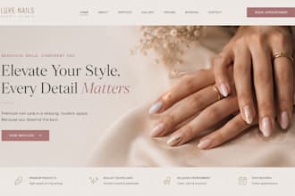 design squarespace nail salon website beauty salon website nail artist website