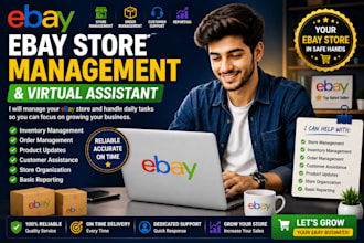 manage ebay store with virtual assistant support