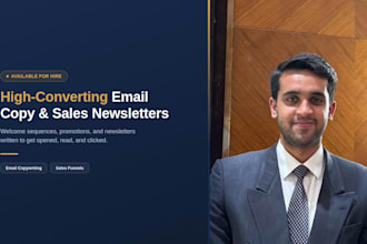 write a high converting email sequence and cold emails