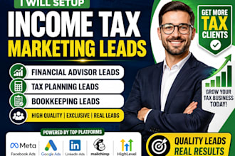 generate income tax leads financial advisor tax planning bookkeeping leads ads
