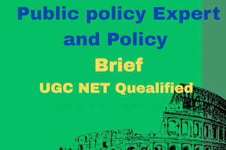write professional public policy analysis and policy brief