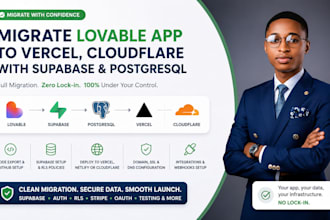 migrate lovable app supabase postgresql cloudflare vercel hosting deployment