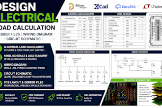 design electrical load calculation gerber files wiring diagram circuit schematic