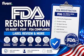 do fda food facility registration and be your US agent