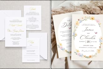 design editable canva wedding template, invitations signage, rsvp, save the date