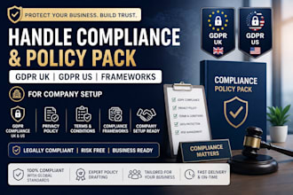 handle compliance and policy pack gdpr UK gdpr US frameworks for company setup