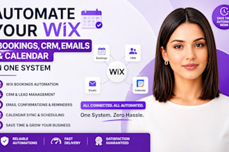 automate your wix booking, CRM, email and calendar in one system