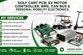 golf cart pcb, ev motor controller, bms, can bus, personal mobility electronics