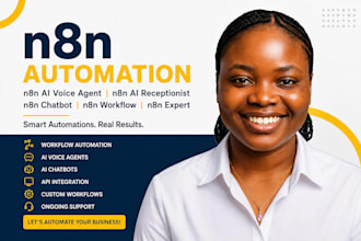 n8n automation n8n ai voice agent n8n ai receptionist n8n chatbot n8n workflow