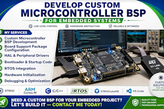 develop custom microcontroller bsp for embedded systems