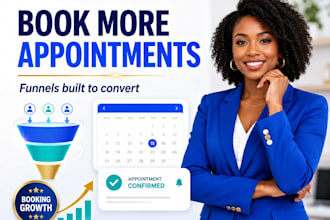 do appointment booking sales funnel automate gohighlevel  landing page CRM setup