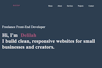 build modern portfolio website for any professional