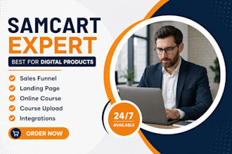 samcart thrivecart sales funnel samcart landing page clickfunels online course