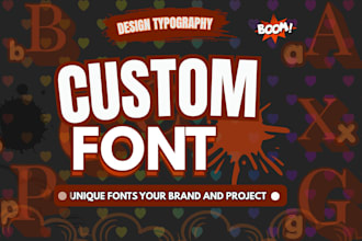 design a professional custom font in otf or ttf format for your brand