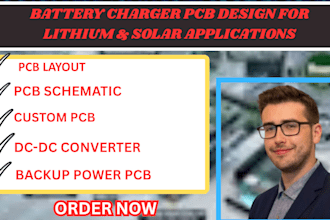 build battery charger pcb for lithium solar, ion and backup systems