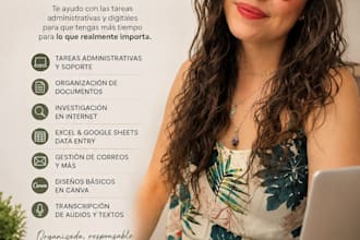 virtual assistant for administrative tasks and support